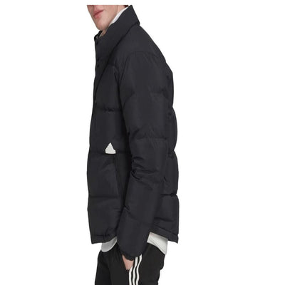 Adidas Men's Black Puff Jacket New Quilted Winter Coat, Warm Outerwear