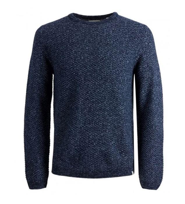 JACK & JONES JJEDAMIAN KNIT CREW NAVY sweatshirt