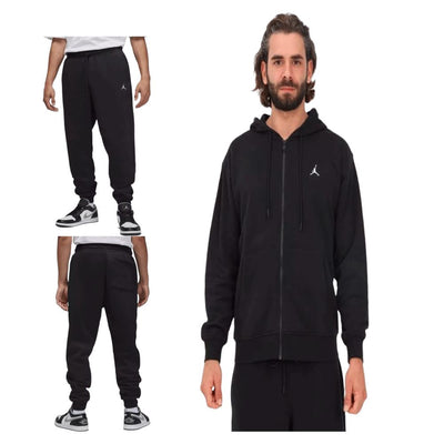 Nike Jordan FZ Hood Suit Black - Men's Full Zip Hoodie Tracksuit Activewear