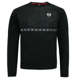 Sergio Tacchini Men's Sweater Black Classic Crewneck