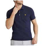 Lyle & Scott Men's Premium Plain Polo Navy slim fit top