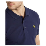 Lyle & Scott Men's Premium Plain Polo Navy slim fit top