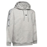 Adidas Tape Hoodie Grey Sweatshirt Men's Casual Sportswear