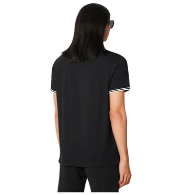 Fred Perry Men's Twin Tipped Tee Black Cotton T-Shirt - Iconic Casual Style