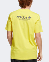 Adidas Classic Casual Tee Yellow Men's T- Shirt