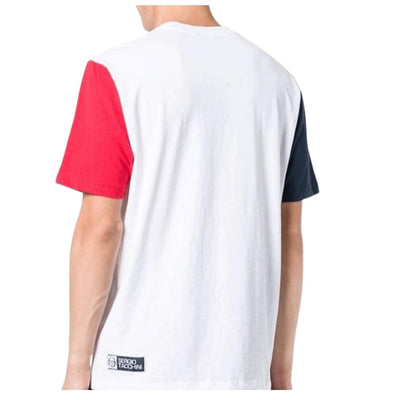 Sergio Tacchini male icona tee white/navy crew neck t-shirt