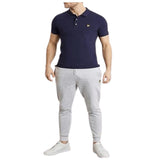 Lyle & Scott Men's Premium Plain Polo Navy slim fit top