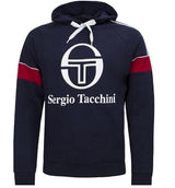 Sergio Tacchini Men's Dealtry Hoody Navy/White Athletic Hooded Sweatshirt