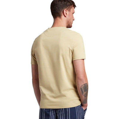 Lyle & Scott Men's Crew Neck Tee Natural Green Casual T-Shirt