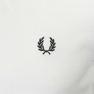 FRED PERRY  TWIN TIPPED POLO TOP WHI/NVY/RED