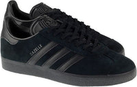 Adidas Gazelle Trainers Mens All Black Lace Up Sneakers Classic Trainers