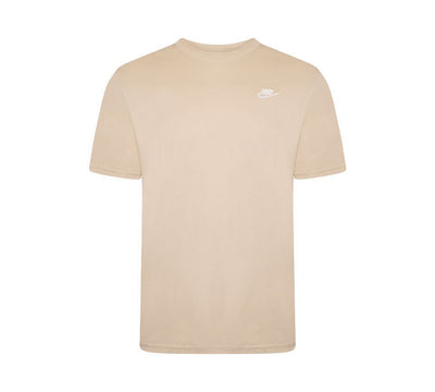 Nike T Shirt Mens Short Sleeve Tee Gym Running T Shirt Beige Sports Tee