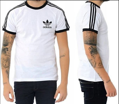 Adidas Originals T-Shirt Mens Short Sleeve Tee White Gym T Shirt