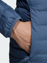 Adidas Mens Jacket Varilite Tech Ink Jacket Long Sleeve Full Zip Jacket Blue