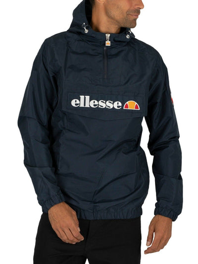 Ellesse Jacket Overhead Hoodie Quarter Zip Hoody Kangaroo Pockets Tops