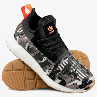 Adidas Mens Swift Run Barrier Trainers Camo Sneakers Gym Trainers