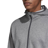 Adidas Mens Hoodie Sports Freelift Hoody Full Zip Running Top Grey Size XS 2XL