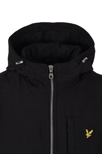 Lyle & Scott Jacket Softshell Zip Jacket Mens Black Winter Jacket Long Sleeve