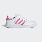Adidas Womens Trainers Breaknet Tennis Trainers Gym Running Sneakers White/Pink