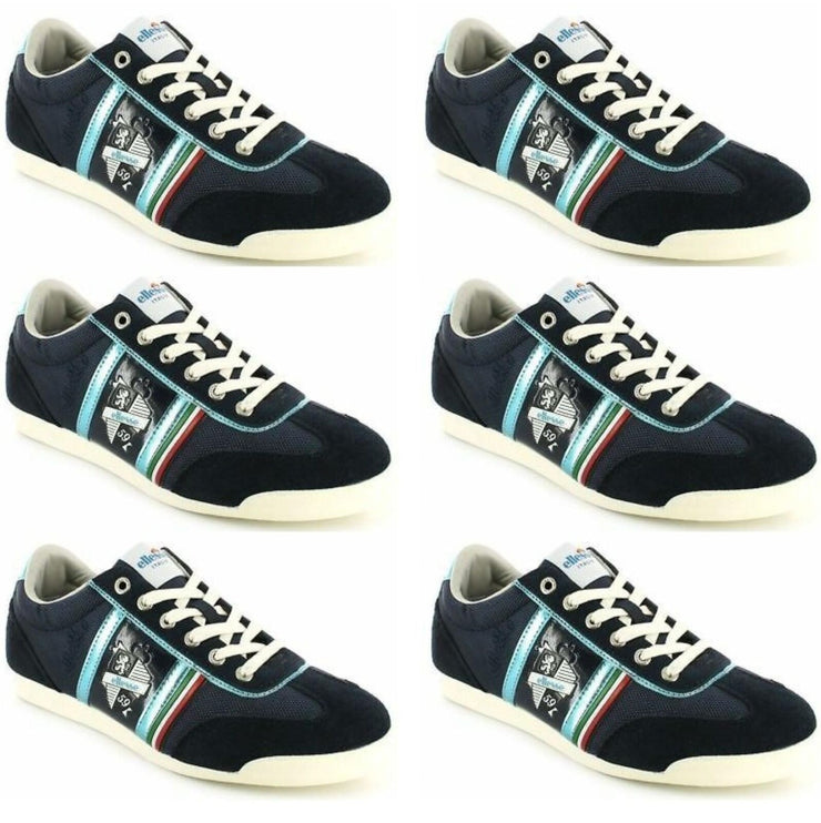Ellesse Unisex Ambrogio Sports Trainers Classic Style Sneakers Low Shoes Blue