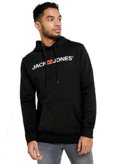 Jack & Jones Mens Hoodies Loopback Logo Hoodie Top Sweatshirt Pullover Hoody