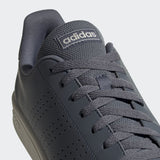 Adidas Mens Advantage Base Tennis Trainers Gym Sneakers Grey Low Top Trainers
