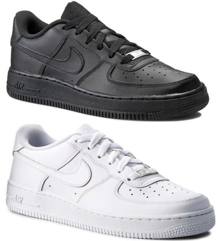 Nike Air Force Trainers Unisex Kids Trainers Air Force 1 Black/White