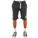 ECKO Mens Fleece Shorts Gym Running Casual Sports Shorts Cotton Light Grey