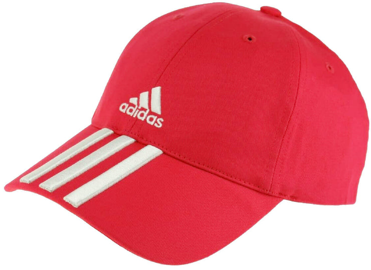 Adidas Cap Kids 3 Stripes Cap Essential Sports Hat Baseball Caps Size M Pink