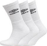 Umbro Socks Unisex Sports Socks Gym Running Socks White 5 PACK Socks