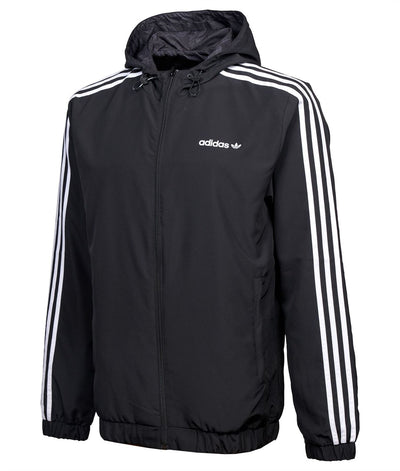 Adidas Jacket Hooded Mens Jacket Running Reversible Jacket Black ZX Jacket