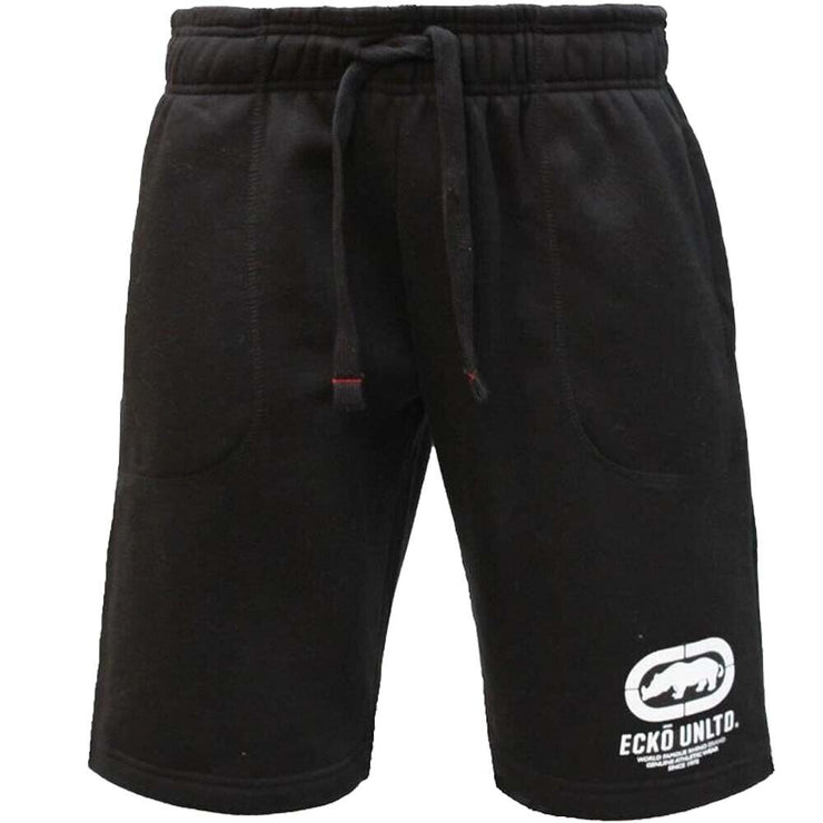 ECKO Mens Fleece Shorts Drophead Gym Running Sports Casual Short Pockets