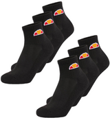 Pack of 3 Ellesse Mens Socks Black Mens Sports Socks Gym Running Socks