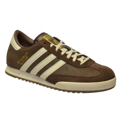 Adidas Mens Trainers Originals Beckenbauer Classic Sneakers Retro Brown Blue