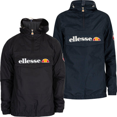 Ellesse Jacket Overhead Hoodie Quarter Zip Hoody Kangaroo Pockets Tops