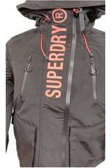 Superdry Coat Ultimate Windcheater Jacket Mens Hoodie Jacket Black