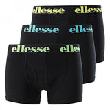 Ellesse Mens 3 Pack Underwear Hali Trunks Briefs Fitness Boxers Shorts Cotton
