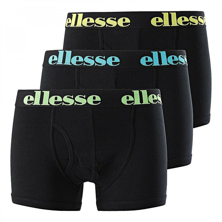 Ellesse Mens 3 Pack Underwear Hali Trunks Briefs Fitness Boxers