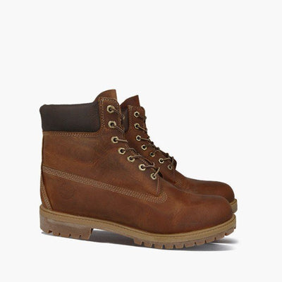 Timberland Premium Mens 6" Waterproof Boots Hiking Shoes Rustic Brown UK 7.5