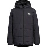 Adidas Youth Padded Jacket Full Zip Hoodie Winter Coat Black Jacket Long Sleeve